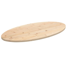 vidaXL tömör fenyőfa ovális asztallap 100x50x2,5 cm bútor