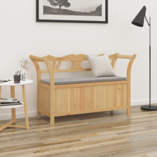 vidaXL tömör fenyőfa pad 107 x 45 x 75,5 cm bútor