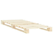 vidaXL tömör fenyőfa raklap ágykeret 100 x 200 cm (285235) ágy és ágykellék