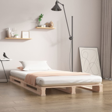 vidaXL tömör fenyőfa raklapágy 90 x 200 cm ágy és ágykellék