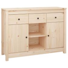 vidaXL tömör fenyőfa tálalószekrény 100 x 35 x 74,5 cm (814549) bútor
