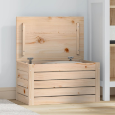 vidaXL tömör fenyőfa tárolóláda 59,5 x 36,5 x 33 cm kerti tárolás