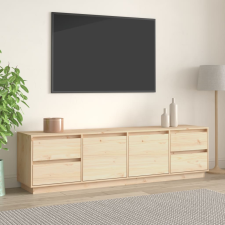 vidaXL tömör fenyőfa TV-szekrény 176x37x47,5 cm bútor