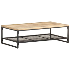 vidaXL tömör mangófa dohányzóasztal 110 x 60 x 35 cm bútor