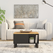 vidaXL tömör mangófa dohányzóasztal 60 x 50 x 35 cm bútor
