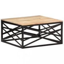 vidaXL Tömör mangófa dohányzóasztal 68 x 68 x 35 cm bútor