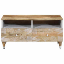 vidaXL tömör mangófa dohányzóasztal 80 x 54 x 40 cm (4018677) bútor