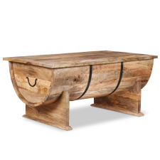 vidaXL tömör mangófa dohányzóasztal 88 x 50 40 cm bútor