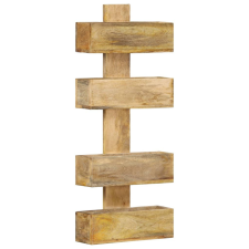 vidaXL tömör mangófa fali újságtartó 30 x 11 x 72 cm bútor