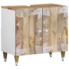 vidaXL tömör mangófa fürdőszobai mosdószekrény 62 x 33 x 58 cm fürdőszoba bútor