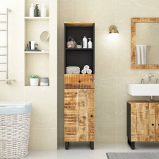 vidaXL tömör mangófa fürdőszobaszekrény 38 x 33 x 160 cm fürdőszoba bútor