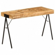 vidaXL Tömör mangófa íróasztal 118 x 50 x 75 cm íróasztal