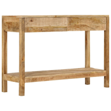 vidaXL tömör mangófa tálalóasztal 2 fiókkal 110 x 35 x 75 cm bútor