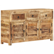 vidaXL Tömör mangófa tálalószekrény 110 x 30 x 65 cm bútor