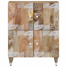 vidaXL tömör mangófa tálalószekrény 60 x 33,5 x 75 cm (4018690) bútor