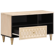 vidaXL tömör mangófa TV-szekrény 80 x 33 x 46 cm (358265) bútor
