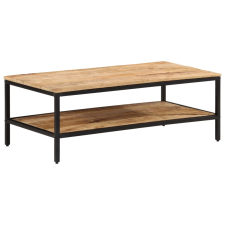 vidaXL tömör nyers mangófa dohányzóasztal 100 x 50 x 35 cm bútor