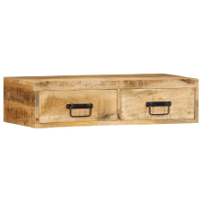 vidaXL tömör nyers mangófa falra szerelhető TV-szekrény 80x30x19 cm bútor