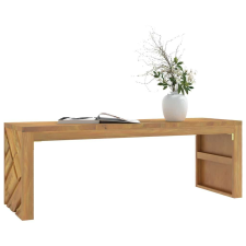 vidaXL tömör tíkfa dohányzóasztal 110x35x38 cm bútor