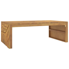 vidaXL tömör tíkfa dohányzóasztal 110x60x38 (4009315) bútor