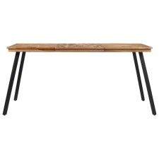 vidaXL tömör tíkfa étkezőasztal 169 x 98,5 x 76 cm (358532) bútor