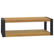 vidaXL tömör tíkfa falra szerelhető fürdőszobaszekrény 110x45x35 cm fürdőszoba bútor