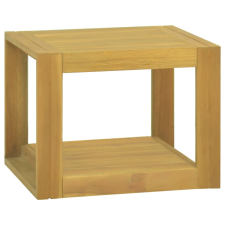 vidaXL tömör tíkfa falra szerelhető fürdőszobaszekrény 45 x 45 x 35 cm fürdőszoba bútor