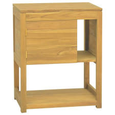 vidaXL tömör tíkfa fürdőszobaszekrény 60 x 40 x 75 cm bútor
