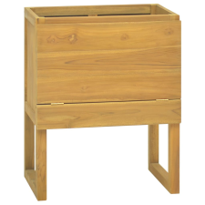 vidaXL tömör tíkfa fürdőszobaszekrény 60 x 45 x 75 cm fürdőszoba bútor