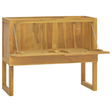vidaXL tömör tíkfa fürdőszobaszekrény 90 x 45 x 75 cm (338248) bútor