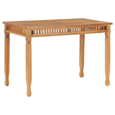 vidaXL tömör tíkfa kerti étkezőasztal 120 x 65 x 80 cm kerti bútor