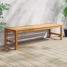 vidaXL tömör tíkfa kerti pad 150 cm kerti bútor