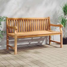 vidaXL tömör tíkfa kerti pad 150 cm kerti bútor