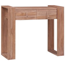 vidaXL tömör tíkfa tálalóasztal 90 x 35 x 75 cm bútor