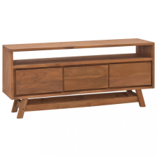 vidaXL Tömör tíkfa TV-szekrény 110 x 30 x 50 cm bútor