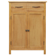 vidaXL tömör tölgyfa cipőszekrény 76 x 37 x 105 cm (247460) bútor