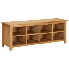 vidaXL tömör tölgyfa cipőtartó állvány 114 x 37 x 45 cm bútor