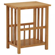 vidaXL Tömör tölgyfa magazinasztal 45 x 35 x 55 cm bútor