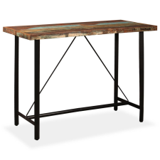 vidaXL Tömör újrahasznosított fa bárasztal 150 x 70 x 107 cm bútor