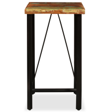 vidaXL tömör újrahasznosított fa bárasztal 60 x 60 x 107 cm (245439) bútor