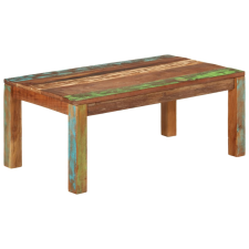 vidaXL tömör újrahasznosított fa dohányzóasztal 100 x 55 x 40 cm bútor
