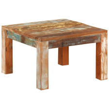 vidaXL tömör újrahasznosított fa dohányzóasztal 55 x 55 x 35 cm bútor