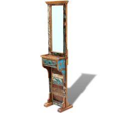 vidaXL tömör újrahasznosított fa előszoba tükör 47x23x180 cm (243330) bútor