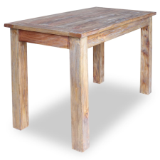 vidaXL tömör újrahasznosított fa étkezőasztal 120 x 60 x 77 cm (244496) bútor