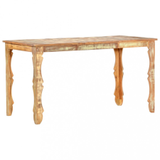 vidaXL tömör újrahasznosított fa étkezőasztal 140 x 70 x 76 cm bútor