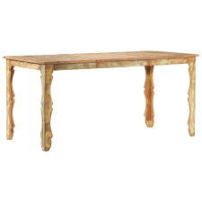 vidaXL tömör újrahasznosított fa étkezőasztal 160 x 80 x 76 cm bútor