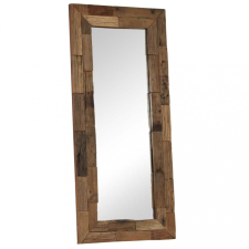 vidaXL Tömör újrahasznosított fa keretű tükör 50 x 110 cm bútor