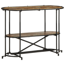 vidaXL tömör újrahasznosított fa konzolasztal 110 x 42 x 76 cm bútor
