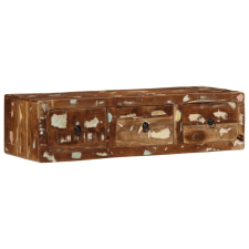 vidaXL tömör újrahasznosított falra szerelhető TV-szekrény 100x32x25cm bútor