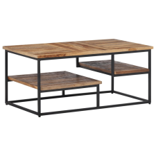 vidaXL tömör újrahasznosított tíkfa dohányzóasztal 90 x 50 x 39 cm bútor